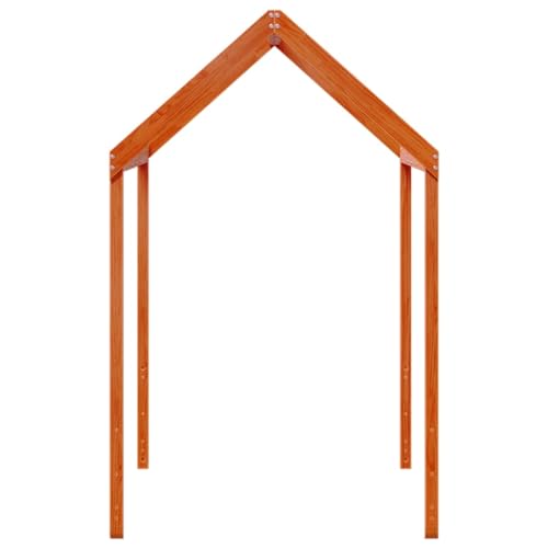 Vidaxl Tetto Letto Bambini Marrone Cera 207X80,5X151,5Cm Massello Pino, Tetto Per Letto, Tettoia Per Letto Bambini, Baldacchino Per Letto Bambini - 5