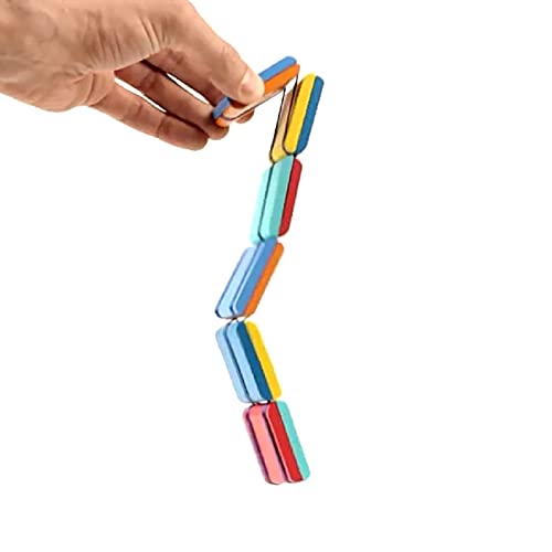 Kleurrijke Houten Jacob's Ladder Stijl Klassiek Speelgoed voor Kinderen, Visuele Sense Decompressie Speelgoed Oneindige… - Afbeelding 8