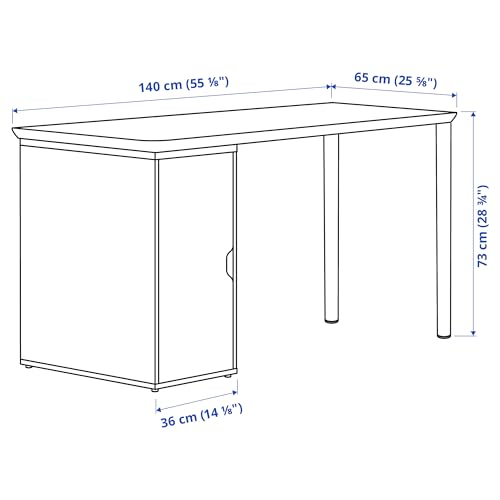 Bureau bambou ProTuning ALEX ANFALLARE blanc 140x65 table travail informatique - 3