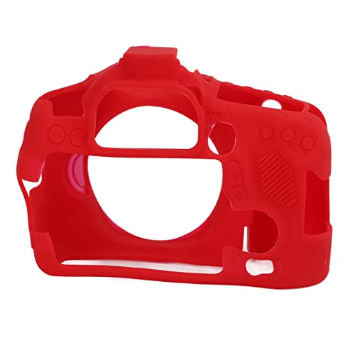 Carcasa de silicona para cámara 70D funda protectora roja 3