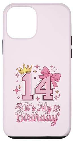 It's My 14�΂̒a���� ���̎q �R�P�b�g���{�� �s���N 14�� �X�}�z�P�[�X iPhone 12 mini �p
