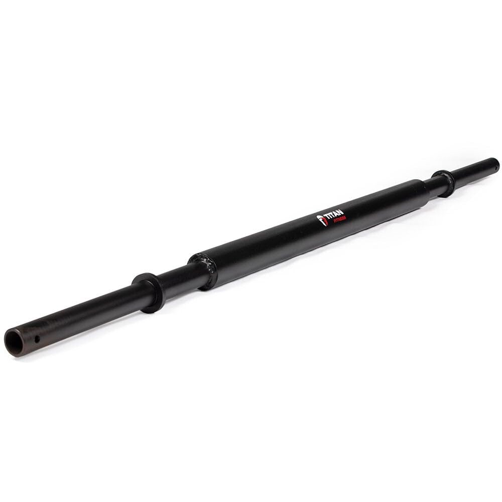 Titan Fitness Round Grip String Bar, Fat Grip 3" Strength Training, 47 LB, Fits Olympic Sized Weight Plates, Perform Pulls, Deadlifts, Thick Bar Training and Muscle Endurance
