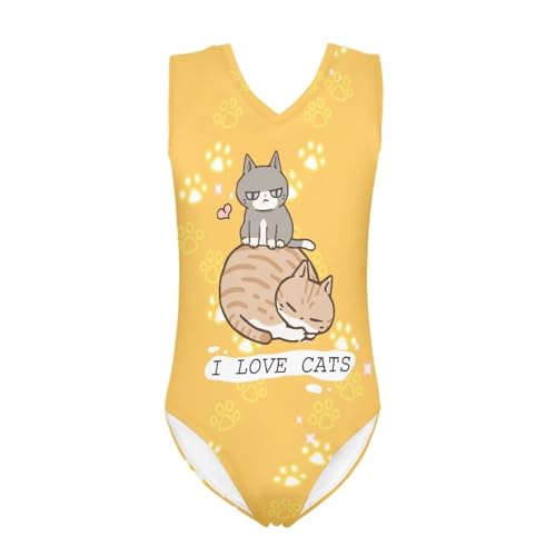 Image of INSTANTARTS Gymnastics Leotards Girl Dinosaur Dancewear Activewear Quick Dry