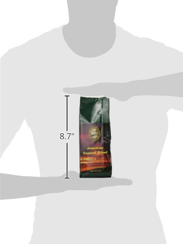 Aloha Island Coffee Company Kona Hawaiian Blend Whole Bean Coffee, Hazelnut Flavored, 1 Pound