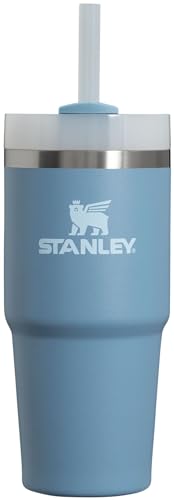 Stanley Quencher H2.0 Tumbler with Straw 14 oz | Twist On 3-Way Lid | Cupholder Compatible for Travel | Insulated Stainless Steel Cup | BPA-Free | Indigo