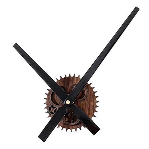ZLYC 12 Inch Acrylic Vintage Creative European Style Novelty Simple DIY Quartz Gear Dial Wall Clock