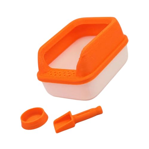 うんちシャベルモデルペットトイレドールハウス 1:12 スケールリアルなプレイセットドアモデル創造的な楽しいミニチュア猫