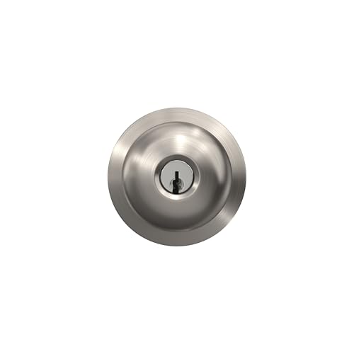 SCHLAGE Plymouth Keyed Entry Door Knob, Interior/Exterior, Satin Nickel - image 6