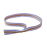 100% poliester Pulsera de cinta ajustable de ESPAÑA con cuenta de acero de sujeción, 10 mm de grosor y 35 cm de largo 100% poliester. Color REAL MADRID (1 pulsera).