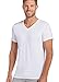 Jockey Men's Undershirt Slim Fit Cotton Stretch V-Neck T-Shirt - 2 Pack, White, M