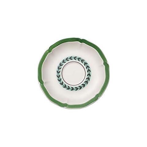 Villeroy und Boch French Garden Green Line Untertasse, 17 cm, Premium Porzellan Cover