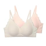 dim boxer femme lot Culotte Blanche Femme Coton Soutiens-gorge à haut soutien pour femmes, sangle réglable, couverture complète, confortable, sans armatures, sans fil Short Anti Frottement Cuisse Femme (Beige, XXL)