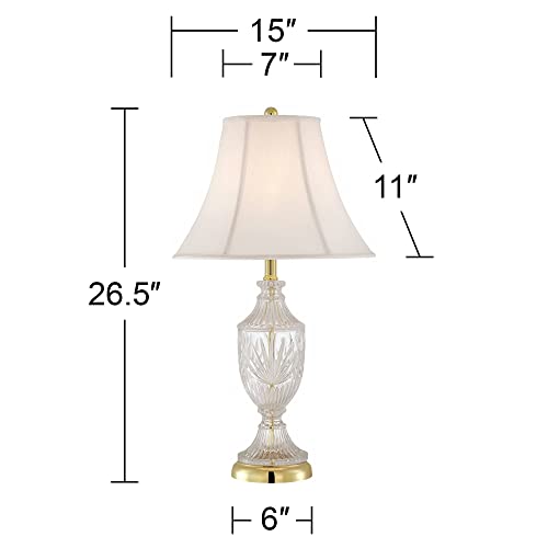 Lámpara de mesa tradicional Regency Hill 26.5" alta miniatura 4