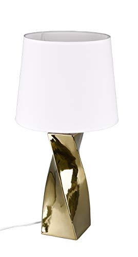 Reality Leuchten Abeba Lámpara de mesa, Color dorado, Höhe 68cm