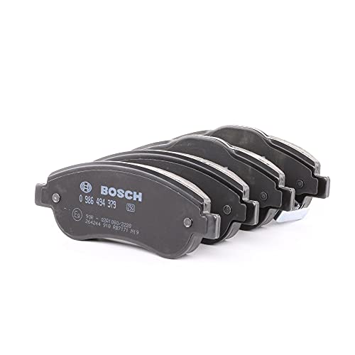 Bosch BP1287 - Brake Pads Car Front Axle - Bosch Quality - Reduced Noise and Dust - ECE-R90 Certified - Copper-Free - 1 Set of 4 Pads - With Accessories