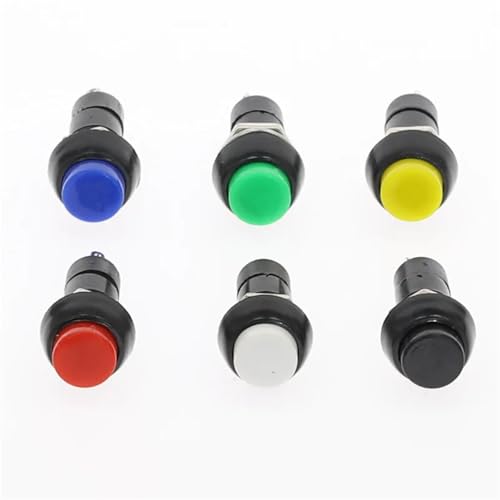 Interruptor pulsador momentáneo de 12mm ideal para simuladores de carreras y domótica