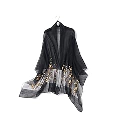 Leaf Embroidery Black