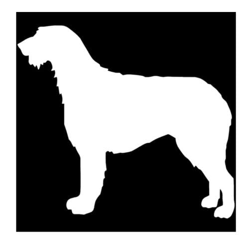 GAETOYEN Adesivo per Auto Cane 21Cm（8.6 Inches） Irish Wolfhound Dog Car Cover Graffi Adesivi Riflettenti per Animali Accessori Moda Decalcomania Decorativa per Il Corpo(def1m7738)