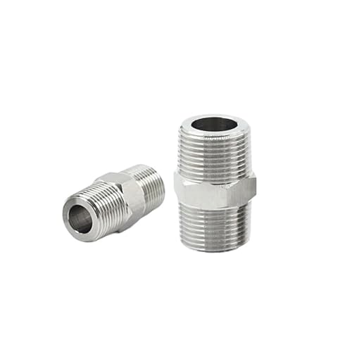 Boquilla hexagonal de acero inoxidable 304 con rosca macho métrica M12 para tubería resistente 2