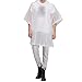 H&C Unisex Rain Poncho Hoods and Sleeves,Clear,One Size