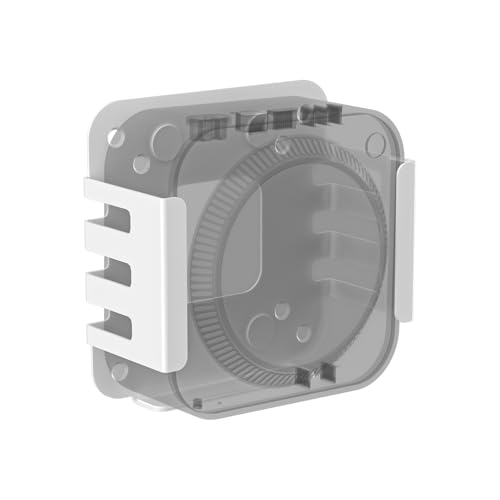 Pholiten Mount Bracket for Mac mini M4/M4 Pro Under Desk Wall Mount or Behind Monitor 2.2Lbs Capacity Space-Saving Metal Holder with Precise Fit White
