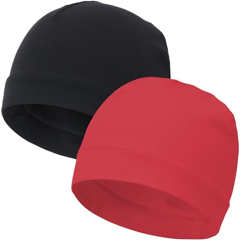 Image of vidsel 100% Cotton Skull Caps for Men Women Breathable Night Cap Sleep Hats Soft Lightweight Running Beanie Helmet Liner