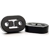 Norsmic Exhaust Insulator Muffler Hanger 2-Pack, Hole Diameter 12mm (0.47inch) Universal, Muffler Bracket Mount, High Density Rubber