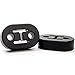 Norsmic Exhaust Insulator Muffler Hanger 2-Pack, Hole Diameter 12mm (0.47inch) Universal, Muffler Bracket Mount, High Density Rubber