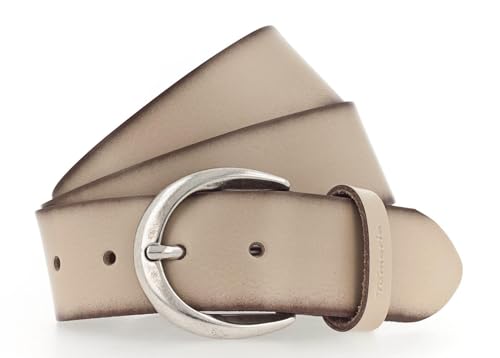 Ceinture en cuir Tamaris Classic Belt W115 beige au design raffiné