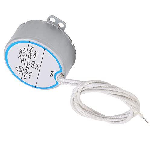 Motor Sincrónico, CW Motor Eléctrico Undireccional AC 220‑240V 2.5R TY 50AF con Velocidad Ajustable para Varios Electrodomésticos Domésticos