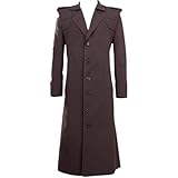 Liquid Snake Cosplay Costume Halloween Carnival Trench Coat Stage Performance Costumes (Female M)