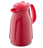 Zweifunktions-Drehverschluss ROTPUNKT Isolierkanne 227 Bella 1,5 l I Deckel - Drehverschluss I BPA-frei I lange Lebensdauer I voller Geschmack  Glaseinsatz I strawberry