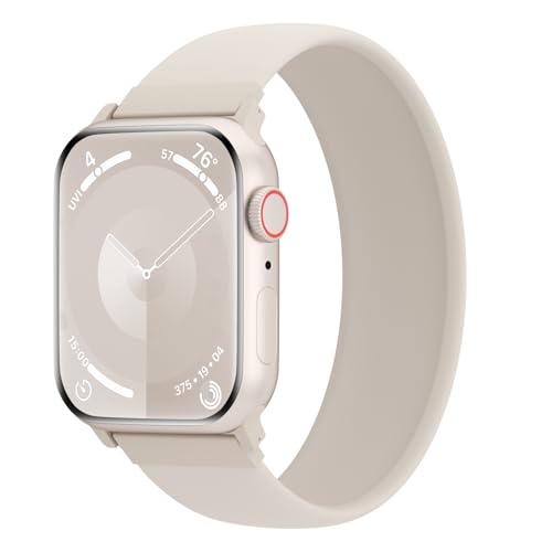 Arctime Silicone Solo Loop Bands Compatible with Watch Band 38mm 40mm 41mm 42mm 44mm 45mm 46mm 49mm, Sport Stretchy Strap Soft Replacement Wristband for iWatch Ultra 3 2 1 Series 11 10 9 8 SE 7 6 5 4