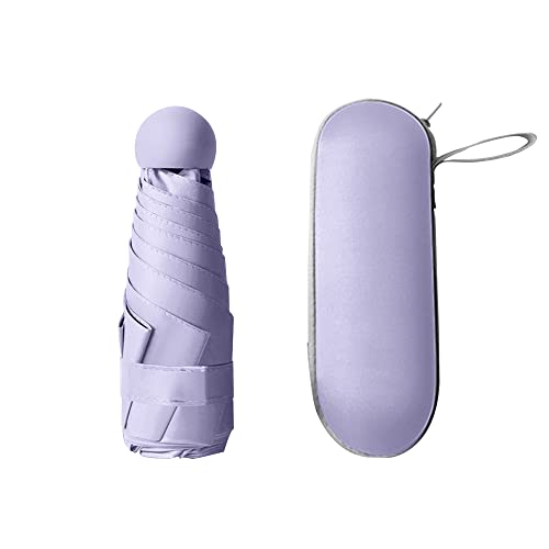 Folding Umbrellas Travel Pocket Umbrella Small Mini Umbrella Light Compact Design Perfect for Travel Lightweight Portable Parasol Outdoor Summer Sun Rain Umbrellas