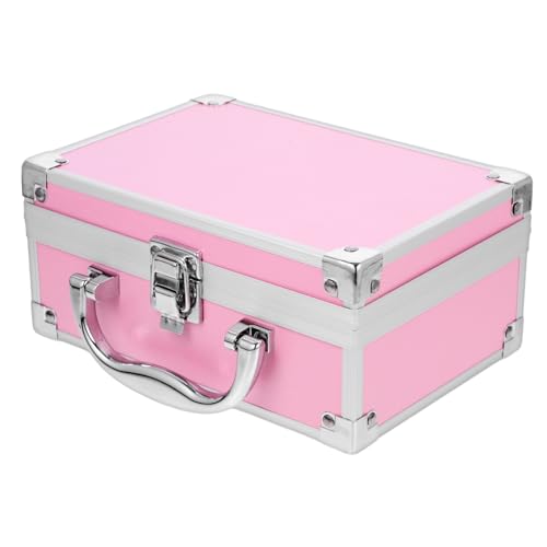 WOFASHPURET Travel Makeup Case Large Aluminum Case Portable Makeup Organizer Storage Nail Supplies Organizer