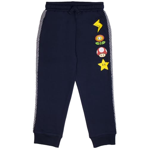 Image of Nintendo Mario Kart Boys 3-Piece Set - Graphic Zip-Up Hoodie, T-Shirt & Sweatpants - Super Mario Outfit for Kids