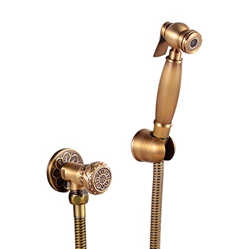 Pulvérisateur de bidet à main for toilettes en laiton rétro