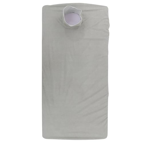 Drap housse pour table de massage imperméable en polyester respirant gris