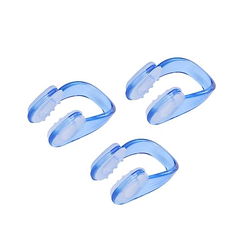 Toddmomy Swim Ear Plugs Adults 3 Pack Nose Pincher Swimming Nose Protector Sturdy Silicone Random Color