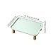 ＫＬＫＣＭＳ Raised Cat Bowl Stand Pet Food Table Comfort Elevated Holder Pet Feeding Dish Stand Cat Dog Bowl Tray, Green