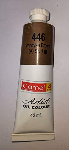 Image of Camlin Ltd Artist Oil Colour 40 ml Pack Of One (Vandyke Brown 446)