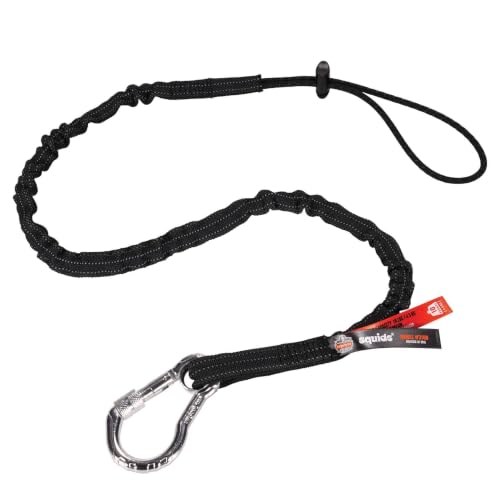 Image of Ergodyne Squids 3100 Tool Lanyard with Single Carabiner and Adjustable Loop End, Standard Length, 100-Pack