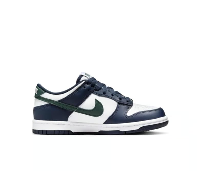 Nike Dunk Low Big Kids' Shoes (HF5177-400, Obsidian/White/Vintage Green)4