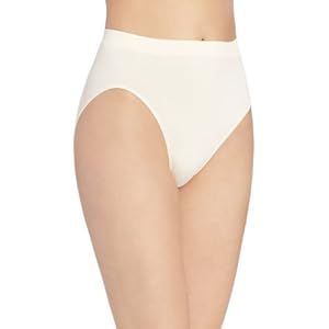 Bali Women’s Comfort Revolution Seamless Hi-Cut Panty, Microfiber Stretch Underwear, Full Coverage Panties