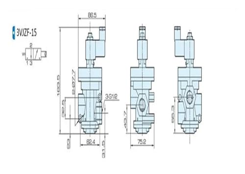 Électrovanne 3VJZF-15 AC220 commutation rapide et stable