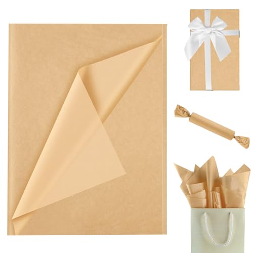Miniatura 3 de Lzrinue 60 Hojas De Papel De Seda Kraft, 35 X 50 Cm, Ideal Para Envolver Regalos, Cumpleaños, Boda, Baby Shower, Diy, Manualidades, Regalo
