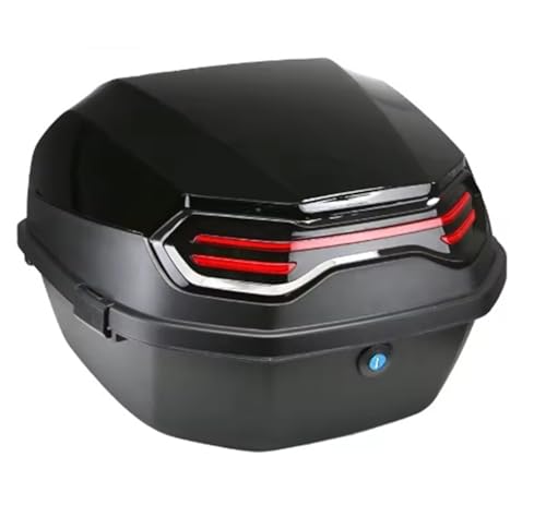 Sacoches de moto rigides coffre scooter et bagages de rangement casque noir