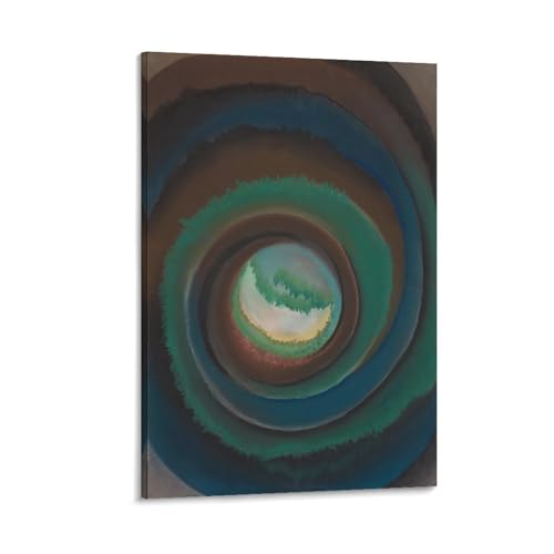 Impression toile étang forêt Georgia O'Keeffe déco murale 20x30cm