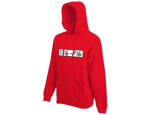 PartyMagix Hoodie Panzerknacker - 100% Baumwolle Räuber Banditen Kostüm Kapuzen-Pullover Größen XS-3XL