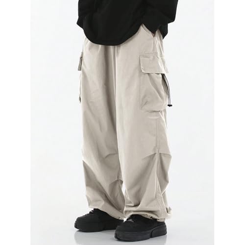 heyheyshine Parachute Pants Men Joggers Harem Elastic Waist Baggy Cargo Pants Wide Leg Sweatpants Pantalones Baggy Hombre3